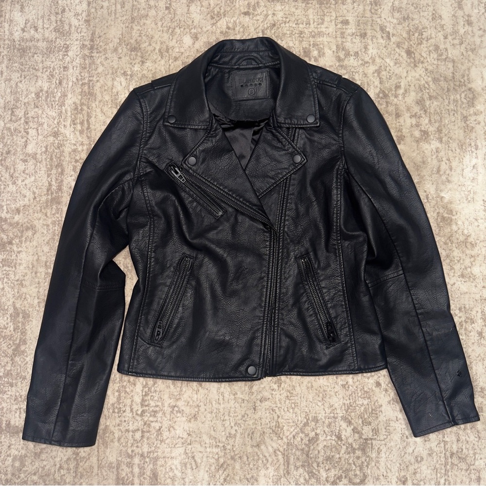 Blank NYC Black Leather Biker Jacket